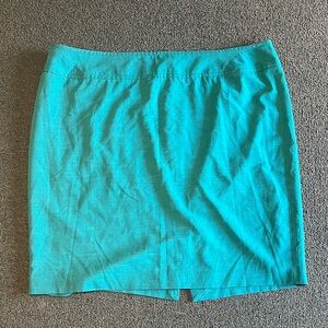 Plus size Eloquii teal fully lined pencil skirt